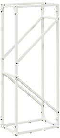 Suporte para lenha 40x25x100 cm aço laminado a frio branco