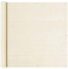 Tela de varanda 120x500 cm PEAD cor creme