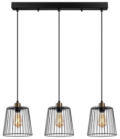 **** Candeeiro de Teto Pirlo – Preto Antigo – 68 x 16 x 114 cm

**