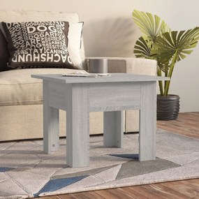 vidaXL Mesa de centro 55x55x42 cm aglomerado cor sonoma cinzento