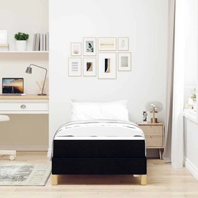 Cama Box Preto, Marrom 90 x 190 cm