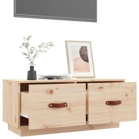 Móvel de TV 80x34x35 cm madeira de pinho maciça
