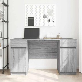 Mesa vidaXL Cinzenta Sonoma 140x49x76 cm Madeira engenheirada