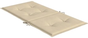 Almofadões lombares p/ cadeiras de jardim 6pcs oxford bege