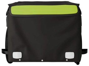 Reboque para bicicleta 30 kg ferro preto e verde