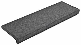 Tapetes de escadas 30 pcs 65x21x4 cm cinza-escuro