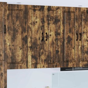 vidaXL Armário de Cozinha com porta Carvalho Defumado 30 x 31 x 100 cm