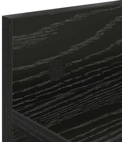 Cabideiro de Parede Carvalho preto 40 x 10.5 x 18 cm