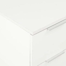 Aparador 60x35x80 cm derivados de madeira branco brilhante