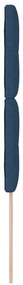 Cabeceira vidaXL Botões Almofadados Azul 90 cm Tecido