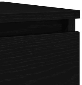 Aparador 100x35x76 cm derivados de madeira carvalho preto