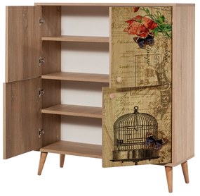 Armário Multiusos Multilux – Carvalho Sonoma – 95x111x36 cm