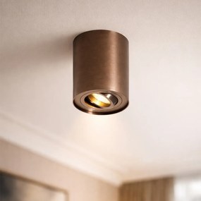 Conjunto de 4 focos de teto modernos bronze escuro giratórios e inclináveis - Rondoo Up