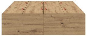 Cama de Armazenamento vidaXL Artisan Carvalho 120x190 cm