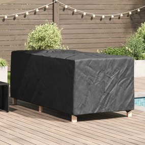 vidaXL Capa de Espreguiçadeiras Liso Preto 205 x 100 x 70 cm tecido