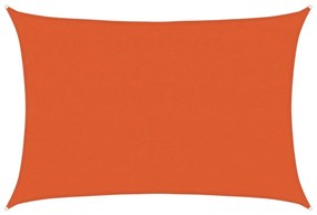 Para-sol estilo vela 160 g/m² 3,5x5 m PEAD laranja