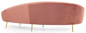 Sofá de 3 Lugares Eses – Rosa – 255 cm x 120 cm x 85 cm