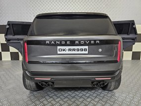 Carro elétrico para crianças RANGE ROVER VOGUE 24V, 2 Lugares, Pneus Borracha, Assento pele, Luzes Cinzento