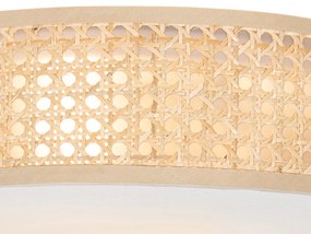 Candeeiro de teto oriental rattan 40 cm 3 luzes - Tromma Oriental