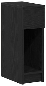 Mesas de cabeceira com gaveta 2 pcs 20x36x60 cm carvalho preto