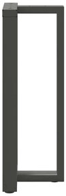 Pés para mesa de bar em forma de T, 2 peças, antracite, 50x35x(100-101