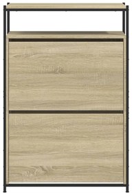 Sapateira 75x34x112 cm derivados de madeira cor carvalho sonoma