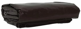 vidaXL Lona 650g / m² Castanho 3 x 3 m Lona com revestimento em PVC