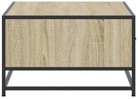 Mesa de centro 90x57x35 cm deriv. madeira/metal carvalho sonoma