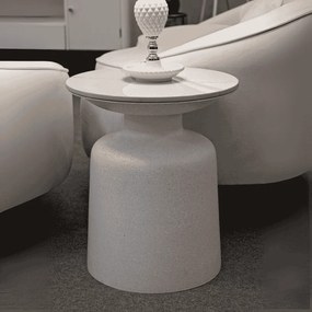 MESA DE APOIO FUSH Ø 40X47 CM BRANCA