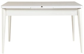 Conjunto de Mesa de Jantar Extensível e Cadeiras Vina – Branco Pedra –