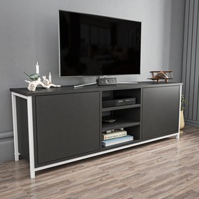 Móvel TV Otis – Branco e Antracite – 140x35,3x50,8 cm