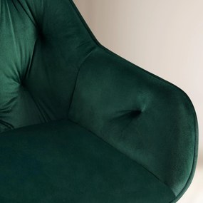 Conjunto de 2 cadeiras de sala de jantar Cassis 56 x 81 x 58 cm Verde