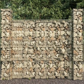 Muro gabião com tampa 600x50x200 cm aço galvanizado