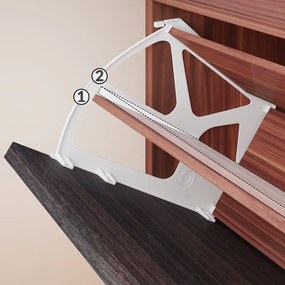 Sapateira com 3 gavetas espaçosas 115 x 61 x 24 cm Preto + Castanho