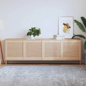 Portas de armário 4 pcs com design de persiana pinho maciço