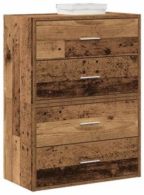 vidaXL Armários c/ 2 gavetas 2 pcs 60x31x40cm derivados madeira