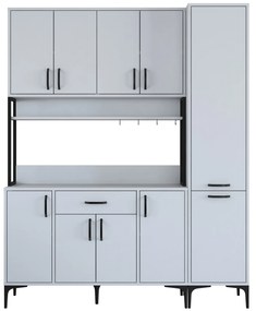 Armário Multiusos JE134 – Branco – 160x198,6x40 cm