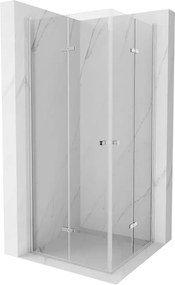 Mexen Lima Duo cabine de duche dobrável 90 x 90 cm, transparente, cromado - 856-090-090-02-00
