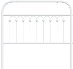 Cabeceira de cama 100 cm metal branco