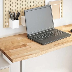 vidaXL Tampo mesa retangular 160x50x2,5 cm carvalho maciço não tratado