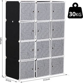 Móvel Modular de 12 Cubos