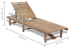 Espreguiçadeira bambu