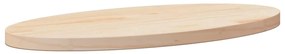 Tampo de mesa oval 60x30x2,5 cm madeira de pinho maciça