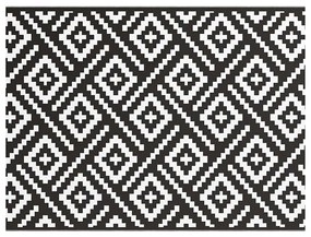 Tapete para Exterior ARAKIL Preto e Branco Poliester 300 x 400 cm