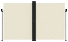 Toldo lateral retrátil 200x600 cm cor creme