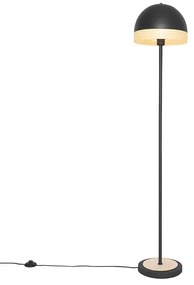 Candeeiro de pé oriental preto com vime 30 cm - Magna Rattan Oriental