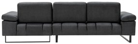 Sofá de Canto Mustang – Antracite – 274 x 174 cm