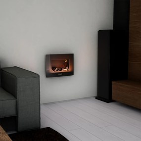 Lareira elétrica ReadyWarm 2200 Curved Flames potência de 2000 W. Duas intensidades 1000 W e 2000 W. Comando a distância