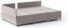 Sofá-Cama de Canto Fly – Creme – 210x70x280 cm