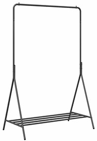 Suporte para Roupas Preto Metal Médio Armazenamento